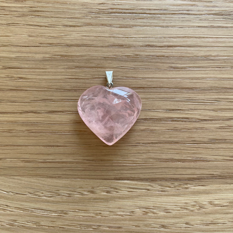 Pendentif coeur rose