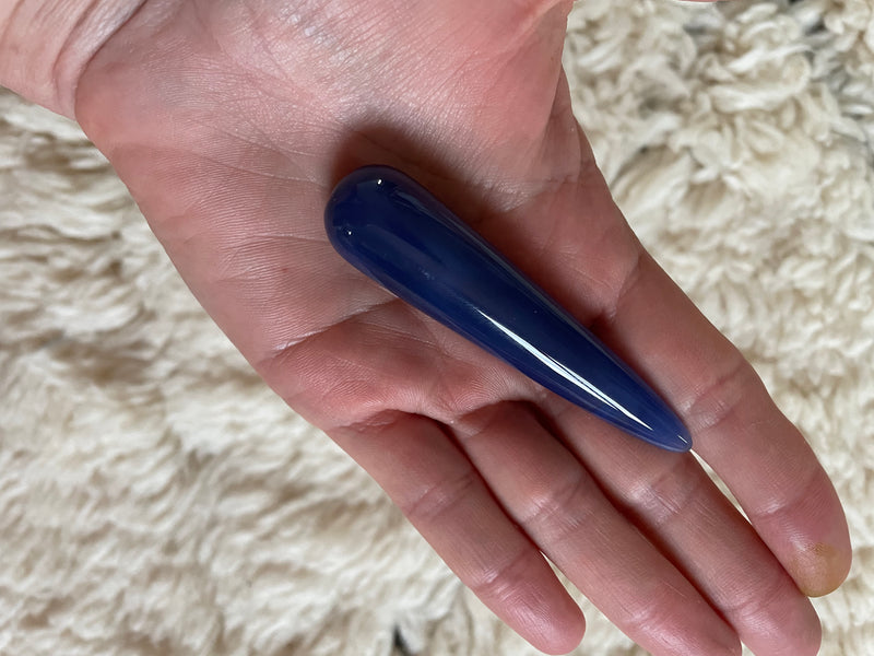 Baguette de massage Agate bleue