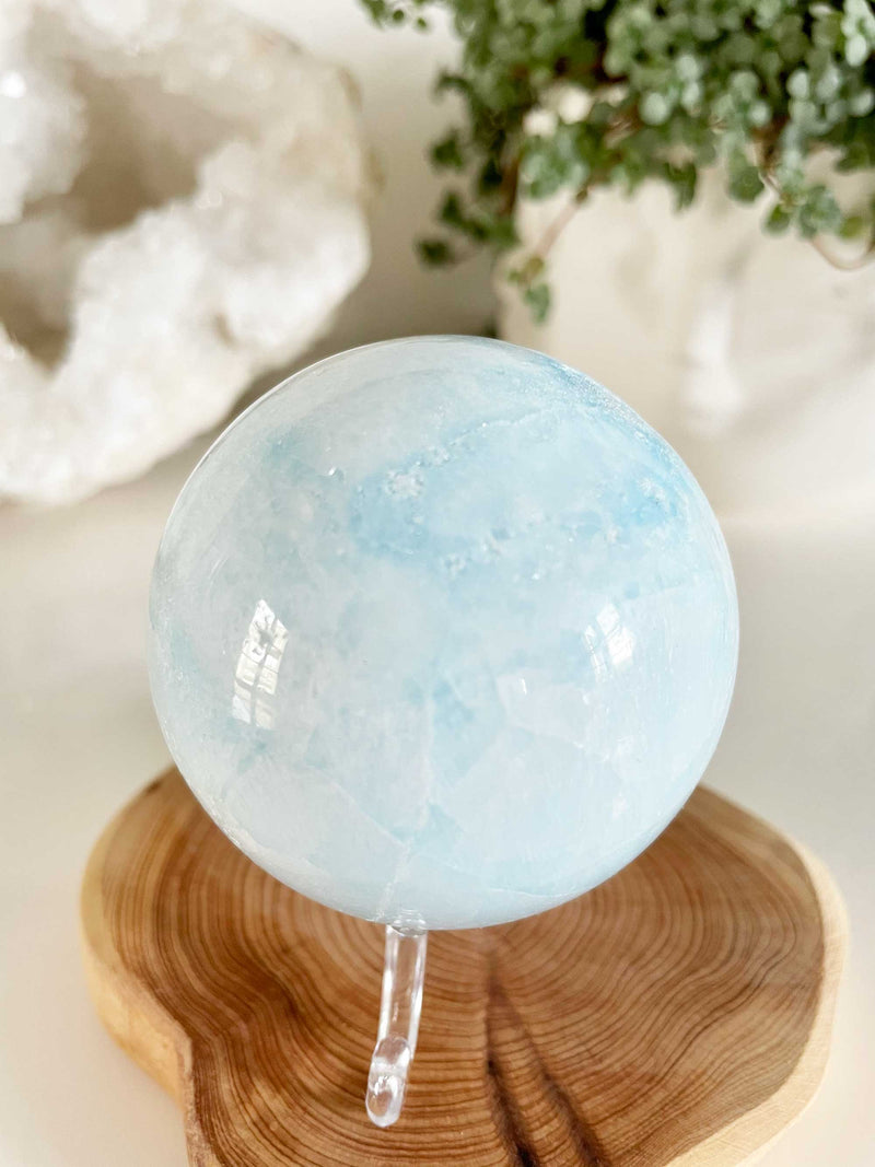 SPHERE ARAGONITE BLEUE